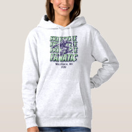 Aangepaste Freestyle Snowboarden Locatie Datum Naa Hoodie