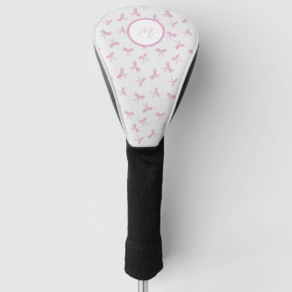 Aangepaste Frilly Coquette Roze waterverf Bow Golfheadcover