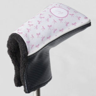 Aangepaste Frilly Coquette Roze waterverf Bow Golfheadcover