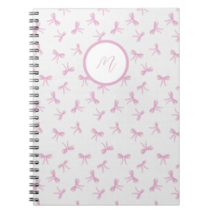 Aangepaste Frilly Coquette Roze waterverf Bow Notitieboek
