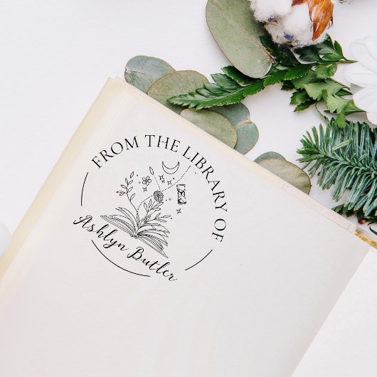 Aangepaste 'From the Library Of'-stempel Rubberstempel