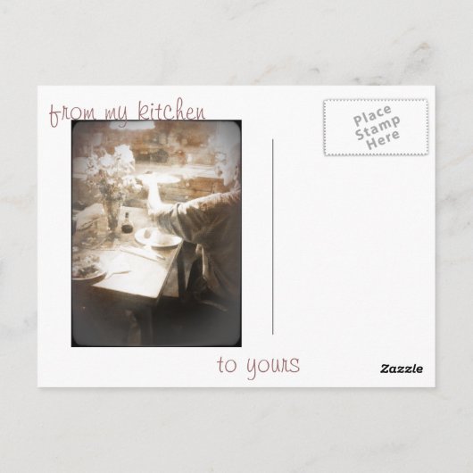 Aangepaste front Painterly Herfst-afvulgrens Briefkaart (Achterkant)