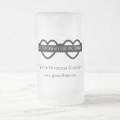 Aangepaste Frosted Logo Beer Mok (Center)