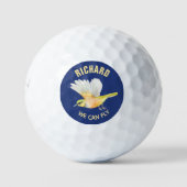 Aangepaste Fun-berichtnaam Golfballen (Voorkant)