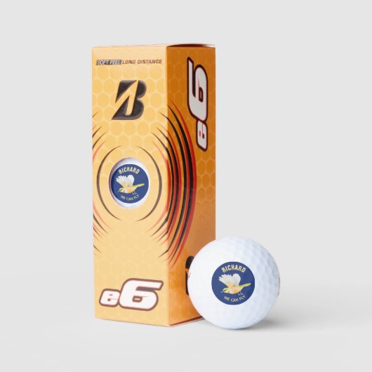 Aangepaste Fun-berichtnaam Golfballen (Verpakking)