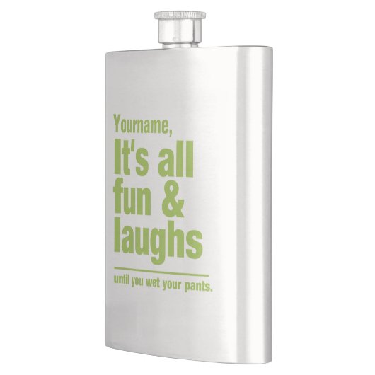 Aangepaste FUN- en LAUGHS-kolf Flacon (Links)