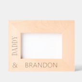 Aangepaste Fun Gepersonaliseerde Foto van Papa met Gegraveerde Lijstjes (Voorkant)