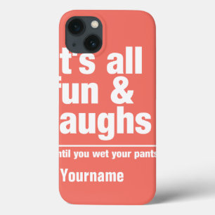 Aangepaste FUN & LAUGHS-naam en hoesjes voor kleur