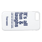 Aangepaste FUN & LAUGHS-naam en kleurtelefoongeval Case-Mate iPhone Case (Achterkant (Horizontaal))