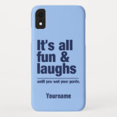 Aangepaste FUN & LAUGHS-naam en kleurtelefoongeval Case-Mate iPhone Case (Achterkant)