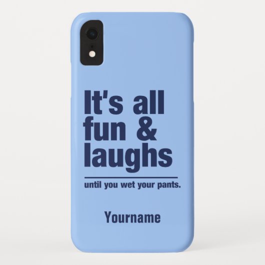 Aangepaste FUN & LAUGHS-naam en kleurtelefoongeval Case-Mate iPhone Case (Achterkant)