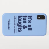 Aangepaste FUN & LAUGHS-naam en kleurtelefoongeval Case-Mate iPhone Case (Achterkant (horizontaal))