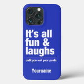 Aangepaste FUN & LAUGHS-naam en kleurtelefoongeval Case-Mate iPhone Case (Achterkant)