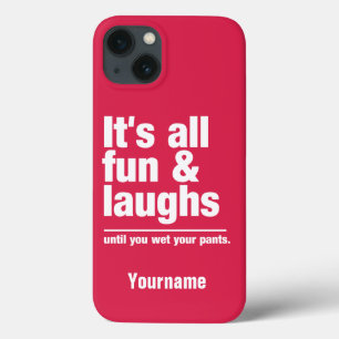 Aangepaste FUN & LAUGHS-naam en kleurtelefoongeval Case-Mate iPhone Case