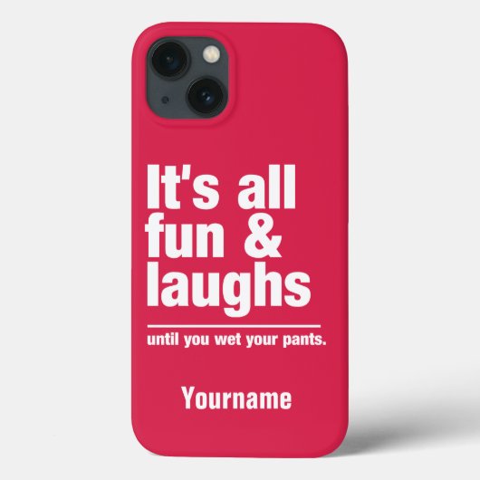Aangepaste FUN & LAUGHS-naam en kleurtelefoongeval Case-Mate iPhone Case (Achterkant)