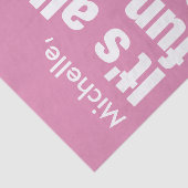 Aangepaste FUN & LAUGHS-naam en kleurweefselpapier Tissuepapier (Detail)