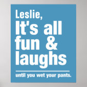 Aangepaste FUN & LAUGHS-naam en poster in kleur (Voorkant)