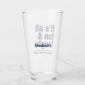 aangepaste FUN & LAUGHS-naam Glas (Achterkant)