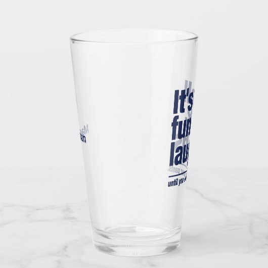 aangepaste FUN & LAUGHS-naam Glas (Rechts)