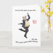 Aangepaste Fun Leeftijd-specifieke Verjaardag Kaar Kaart (Gele Bloem)