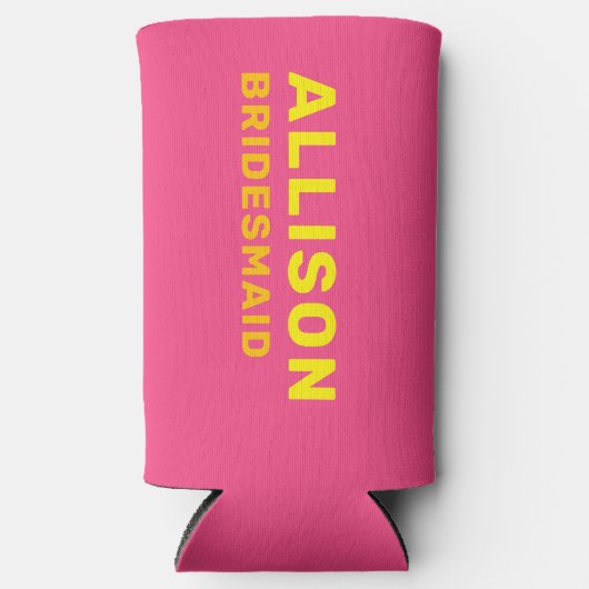 Aangepaste Fun Moderne Bachelorette Zomer Strand T Seltzer Blikjeskoeler (Voorkant)