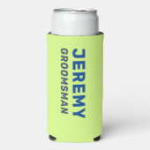 Aangepaste Fun Moderne Koele Bachelor Zomer Strand Seltzer Blikjeskoeler (Seltzer Voorkant)