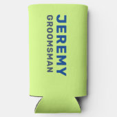 Aangepaste Fun Moderne Koele Vrijgezellenfeest Zom Seltzer Blikjeskoeler (Achterkant)