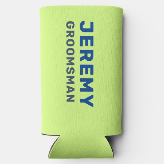 Aangepaste Fun Moderne Koele Vrijgezellenfeest Zom Seltzer Blikjeskoeler (Achterkant)