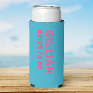 Aangepaste Fun Moderne Meisjesuitstap Zomer Strand Seltzer Blikjeskoeler
