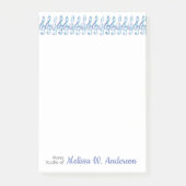 Aangepaste Fun Squiggly Rainbow Treble Clefs Post-it® Notes (Voorkant)