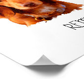 Aangepaste Fun Teckel Wall Art Poster (Hoek)