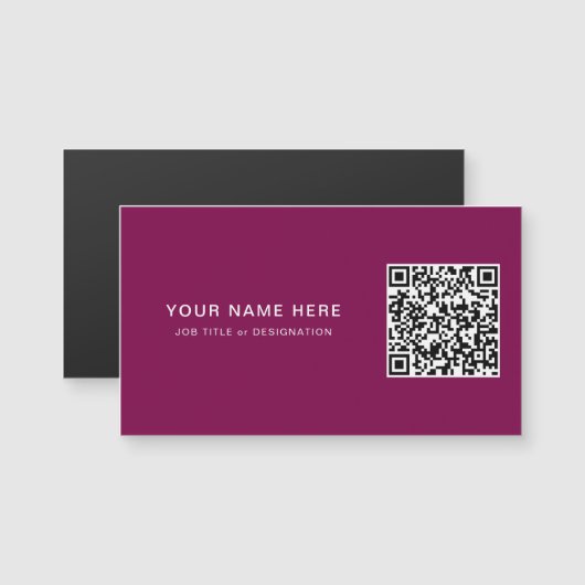 Aangepaste Functie Wijnmagneet Kaart met QR-code (Voorkant / Achterkant)