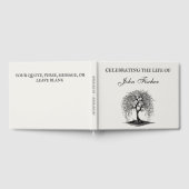 Aangepaste Funeral Tree of Life Herdenking Inschri Gastenboek (Volledig)