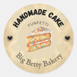 Aangepaste Funfetti Cake Labels | Gepersonaliseerd