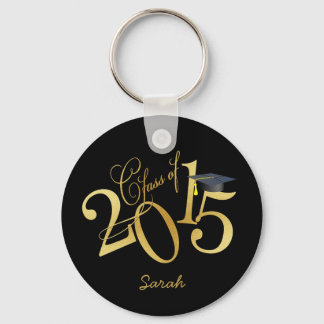 Aangepaste Funky Black en Gold Class uit 2015 Sleutelhanger