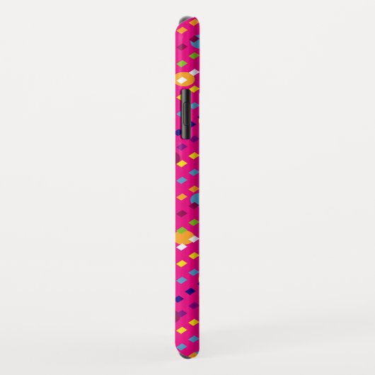 Aangepaste Funky Circles, Dashes Pattern Case-Mate iPhone Case (Achterkant/rechts)