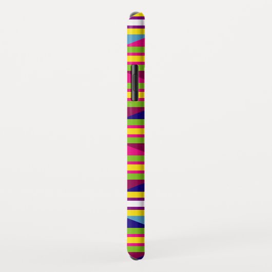 Aangepaste Funky Stripes, driehoekspatroon Case-Mate iPhone Case (Achterkant/rechts)