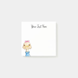 Aangepaste/Funny Bird Drawing Post-it® Notes