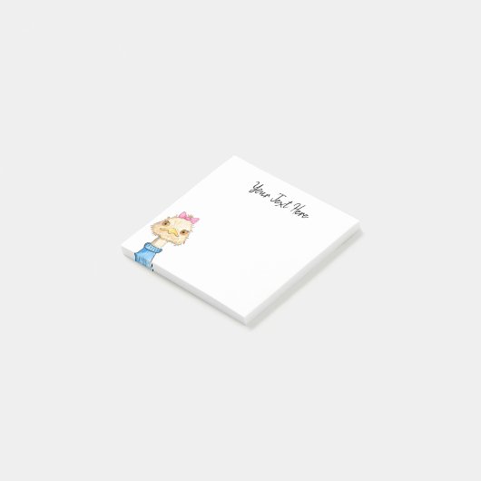 Aangepaste/Funny Bird Drawing Post-it® Notes (Schuin)