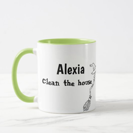 Aangepaste Funny Cleaning Quote Mok (Links)