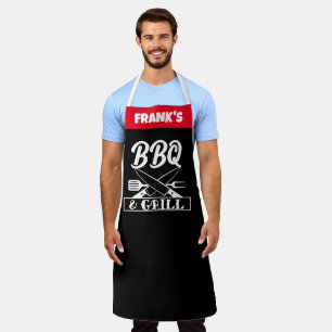 Aangepaste Funny Custom Chef Name Funny BBQ Schort