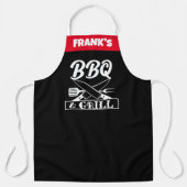 Aangepaste Funny Custom Chef Name Funny BBQ Schort (Voorkant)
