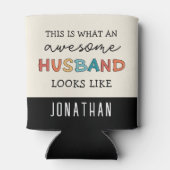 Aangepaste Funny Geweldige Husband-cadeautjes Blikjeskoeler (Achterkant)