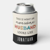 Aangepaste Funny Geweldige Husband-cadeautjes Blikjeskoeler (Blikje Achterkant)