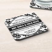 Aangepaste Funny Home Bar Brewhouse-Onderzetters Onderzetter (Linkerzijde)