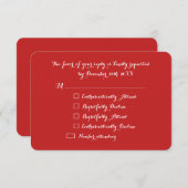 Aangepaste Funny LOL-feestdag met kerstfeest RSVP (Voorkant / Achterkant)