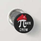 Aangepaste Funny Pi Day Pirate Crew Matching Party Ronde Button 3,2 Cm (Voorkant /achterkant)