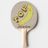 Aangepaste Funny Top Banana Ping Pong Paddle Tafeltennisbatje (Voorkant)