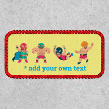 Aangepaste Funny Wrestlers die tekenset draaien