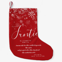 Aangepaste Funtie Auntie Quote Holiday Snow